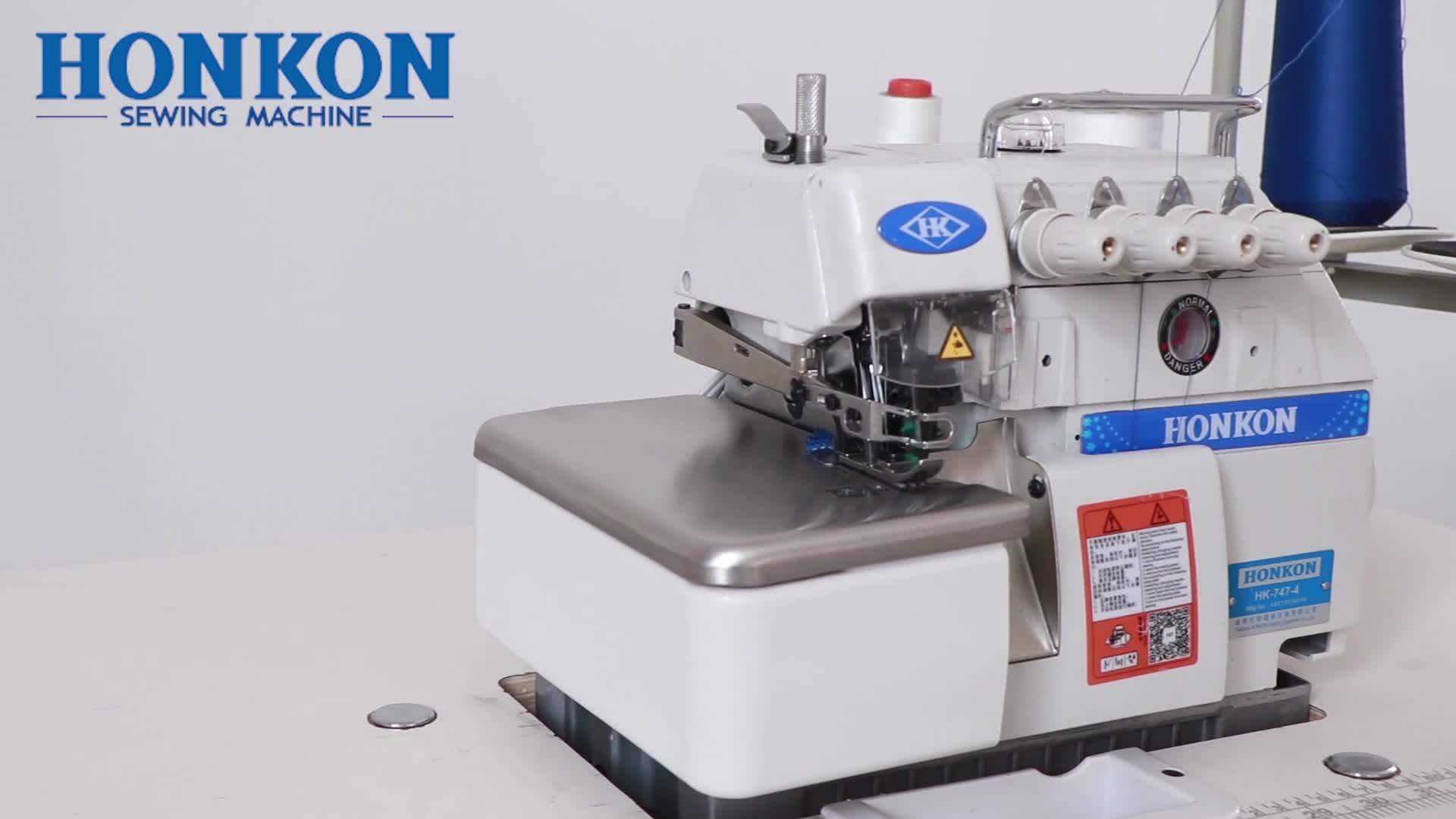 High Speed Overlock Sewing Machine Hk747/737/757 Electric Sewing