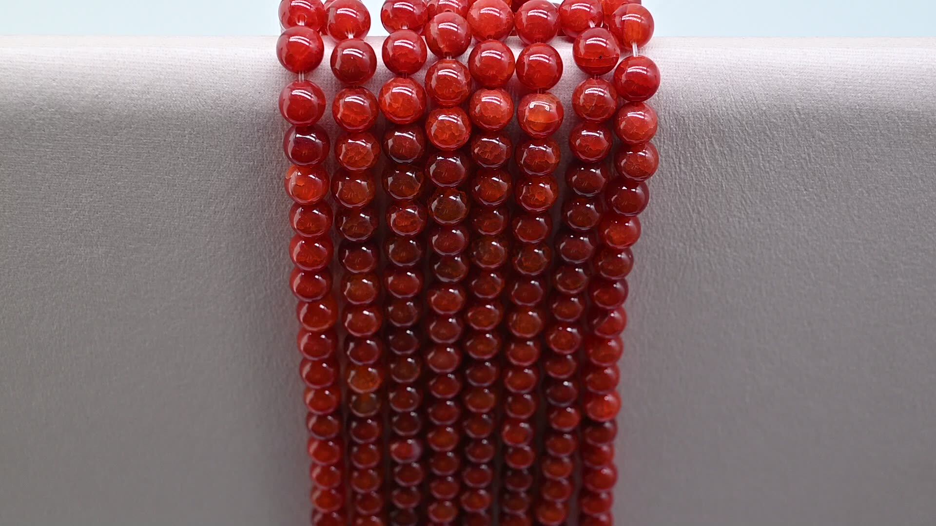 Perline Agata Rossa Naturale Sfaccettata – 8mm – 25+ Pezzi – Per Bigiotteria