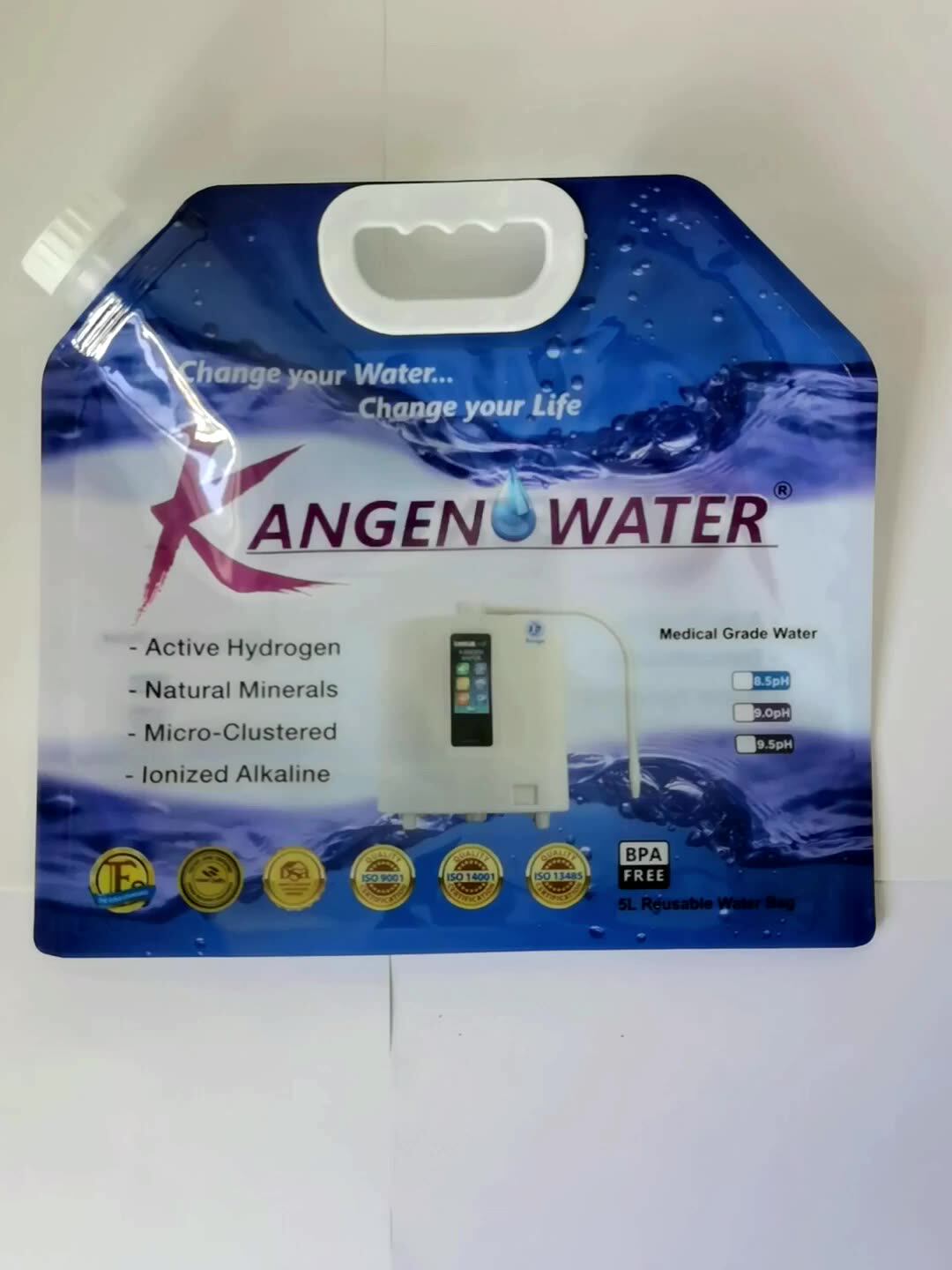 New Printed K8 Machine Fold Water Container 5 Litr Bpa Free Kangen