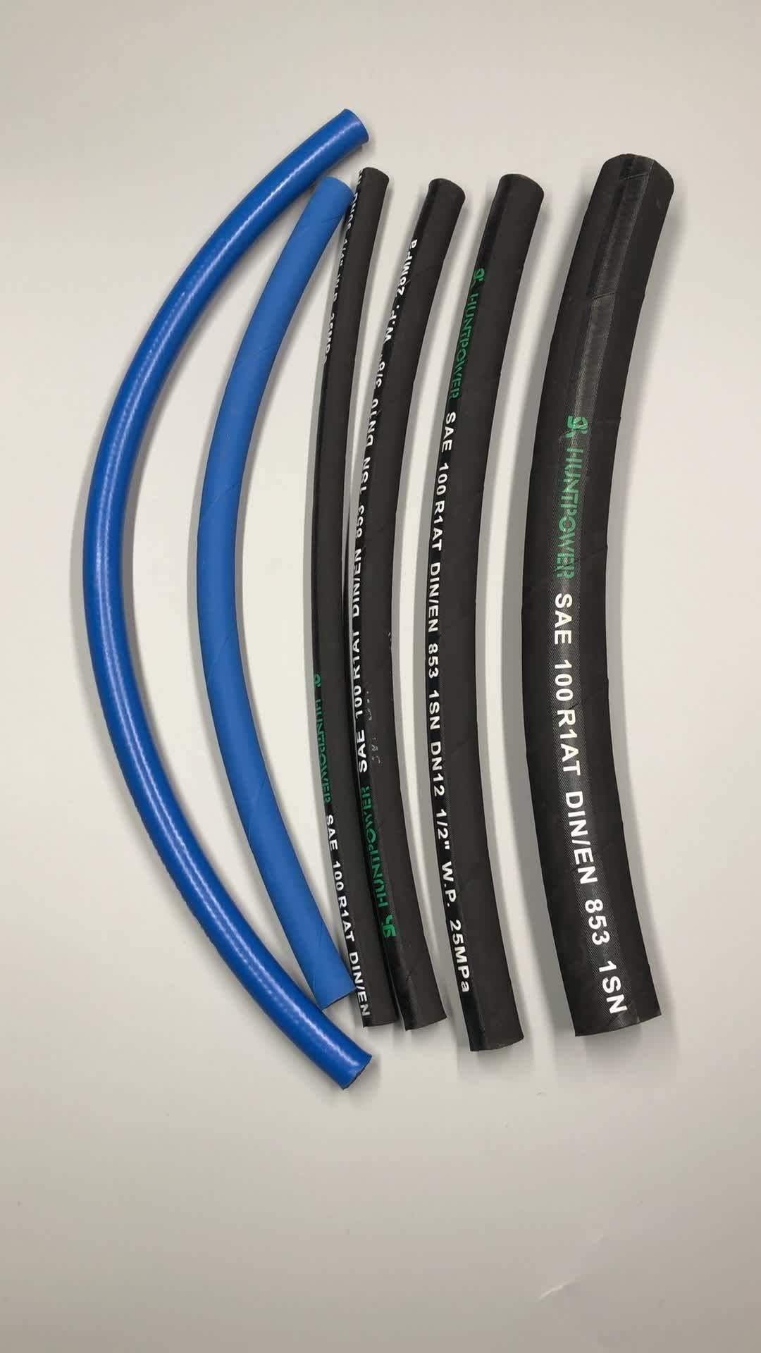 Medimun Pressure Steel Wire Braid Reinforced Hydraulic Rubber Hose Sae