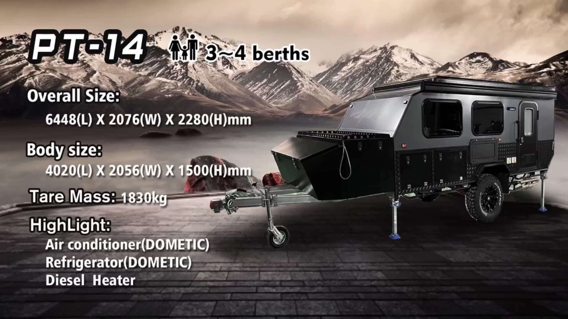 2023 Australian Standard Travel Trailer Pop Top Caravan Off Road Rv