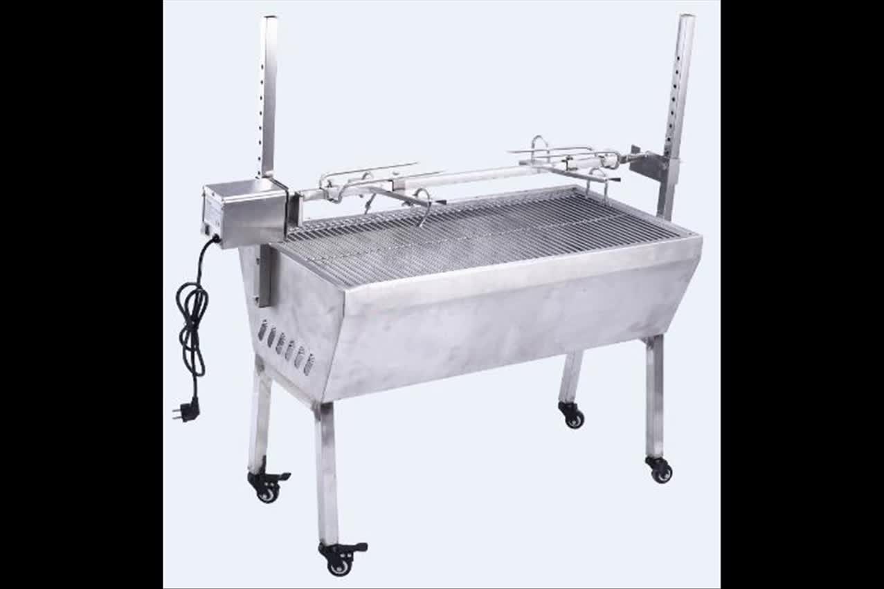 25w 37in Electric Rotisserie Grill Portable 66lbs Portable