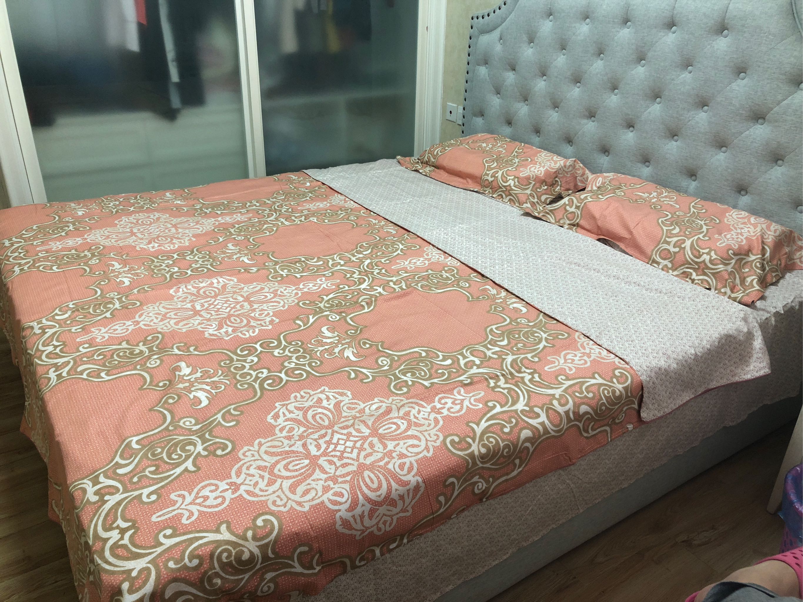 水星家纺全棉斜纹印花四件套