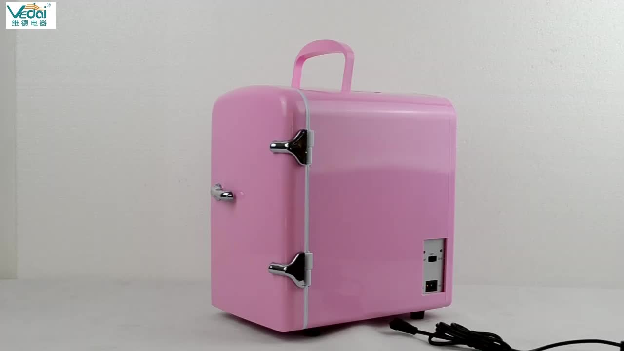 4l Mini Bar Fridge/car Tiny Fridge/keep Food Hot Or Cold In Home Etc4