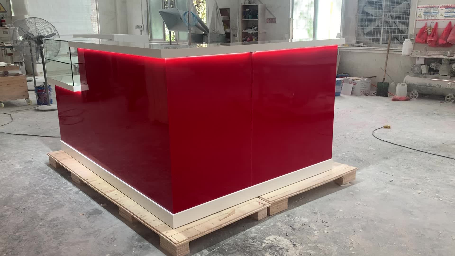 Modern Acrylic Portable Home Restaurant Juice Bar Counter Cafe