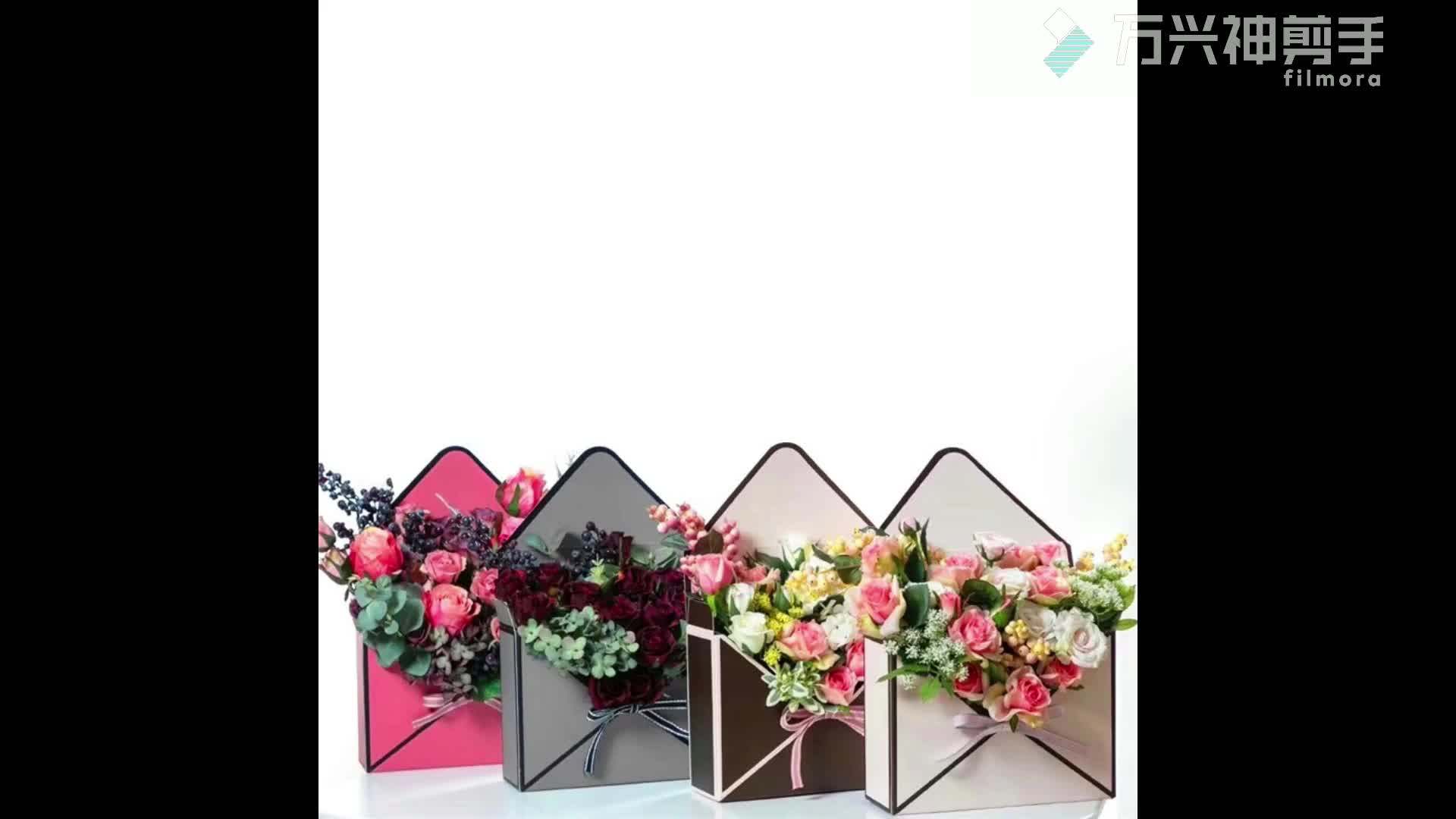 New Arrival Envelope Shape Florist Cardboard Box Valentine Flower