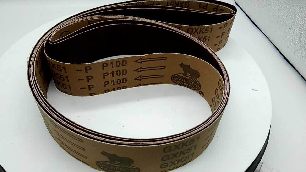 2019 Hot Sale Aluminium Oxide Gxk51p Abrasive Belt For Angle Grinder