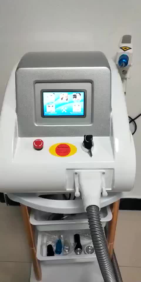 Nd Yag Laser For Tattoo Removal : Q Switched ND YAG Laser Tattoo Removal Machine AL-031C-SKEILY / Black, blue, brown, red and different kinds of tattoos eliminates the age spot, birthmark, freckle, melasma, ota