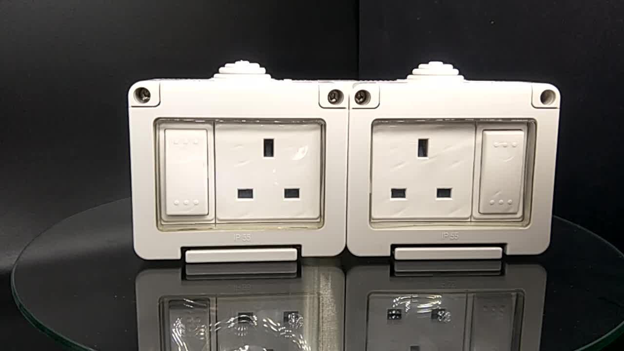 Wp1406 Uk Bathroom Socket Ip 55 Outdoor Switch Hub