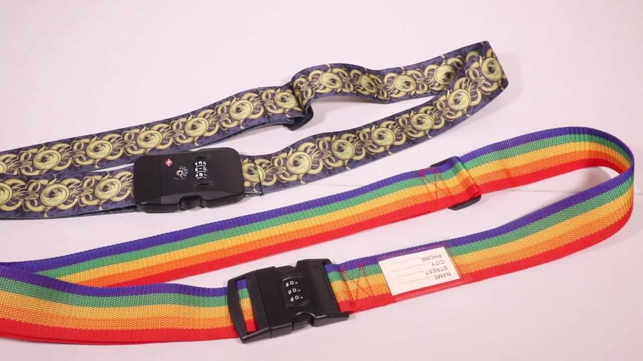 custom luggage strap