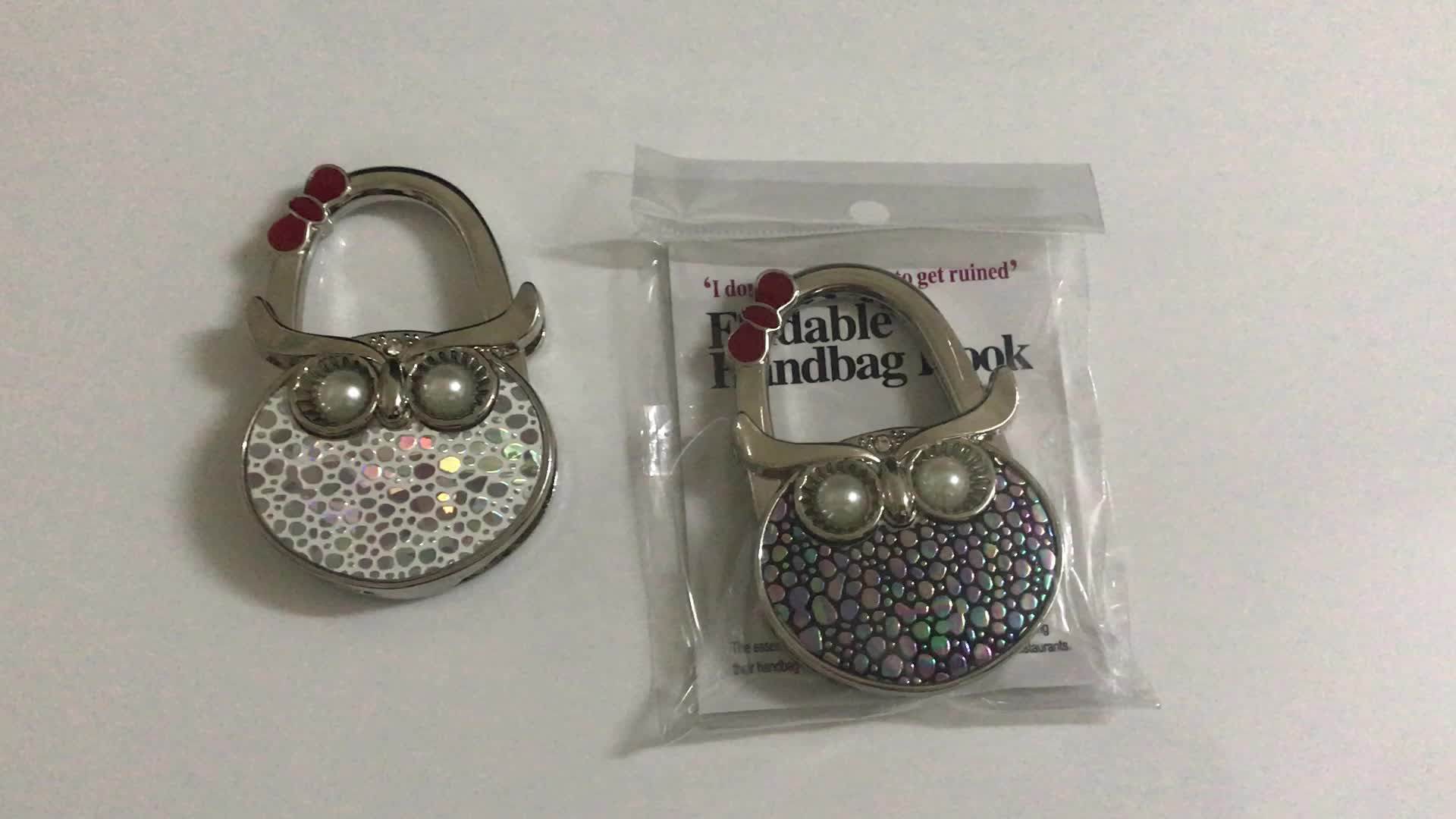 Wholesale Bag Hook Hanger Bulk Owl Animal Purse Holder Purse Hook For