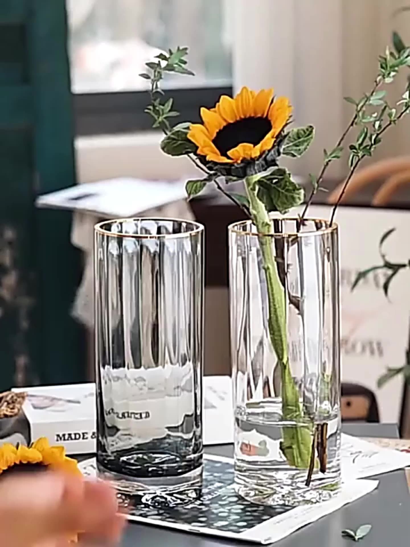 Modern Large Tall Big Floor Ceramic Ginger Jar Decorative Grand Luxury Wedding Ginger Jar Vase