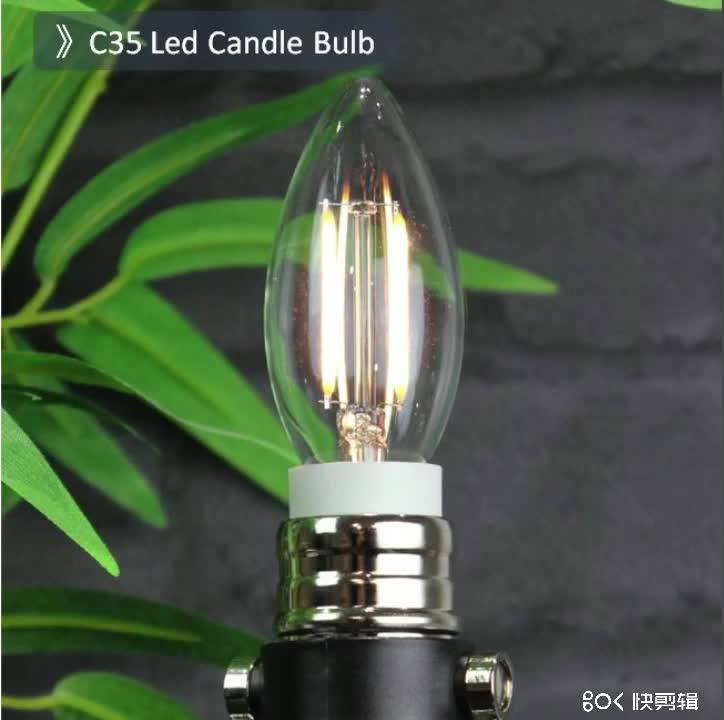 Led Filament Candle Bulb C35 E12 Led Light Bulb Candle E14 Dimmable Led