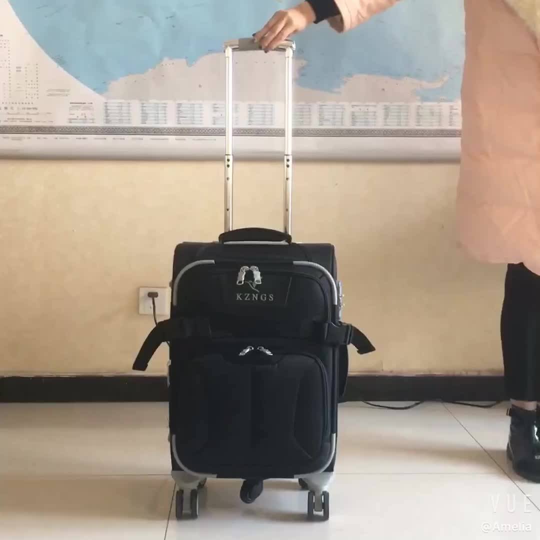 Cheap Price 3pcs Trolley Luggage Bag 20"cabin Trolley Polyester Suitcase Build In 2 Wheels