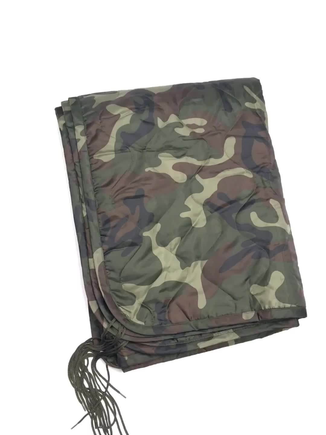 U.s Military Woodland Woobie Blanket Outdoor Ground Sheet Camping Army