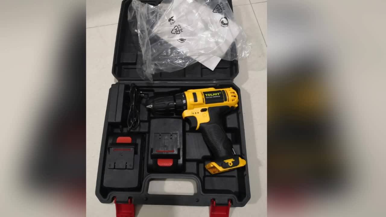 Tolhit 32nm Two Speed Cordless Electric Impact Hammer Drilling Machine