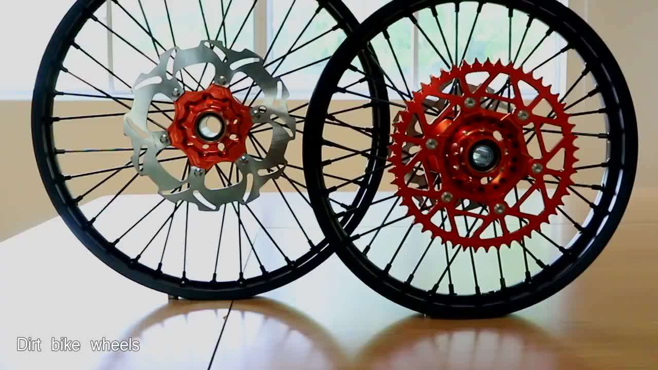 Cnc Aluminium Alloy Motorcycle Spoke Wheels Sets For Ktm Supermoto