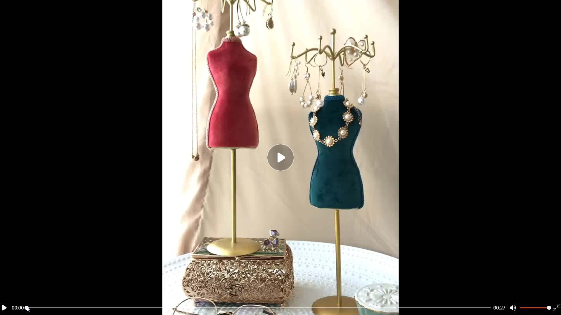 Lady Model Earring Display Rack Mannequin Princess Necklace Jewelry