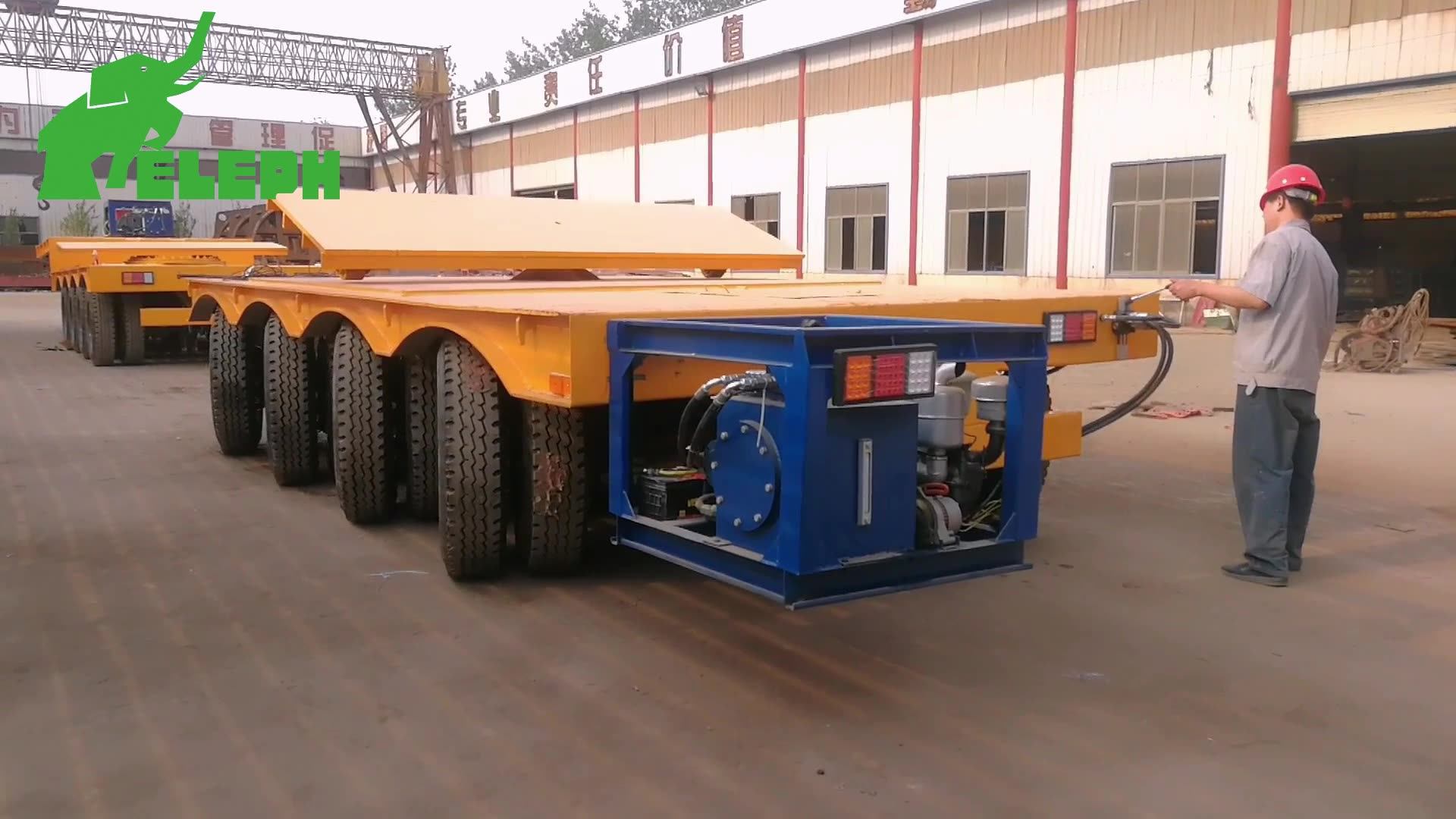 Heavy Duty Deck Dollies Trailer Lowbed 3 Wire 6 Axle Semitrailer Two