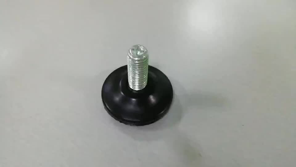High Quality Thread Round Shape M10 Plastic Adjustable Feet For