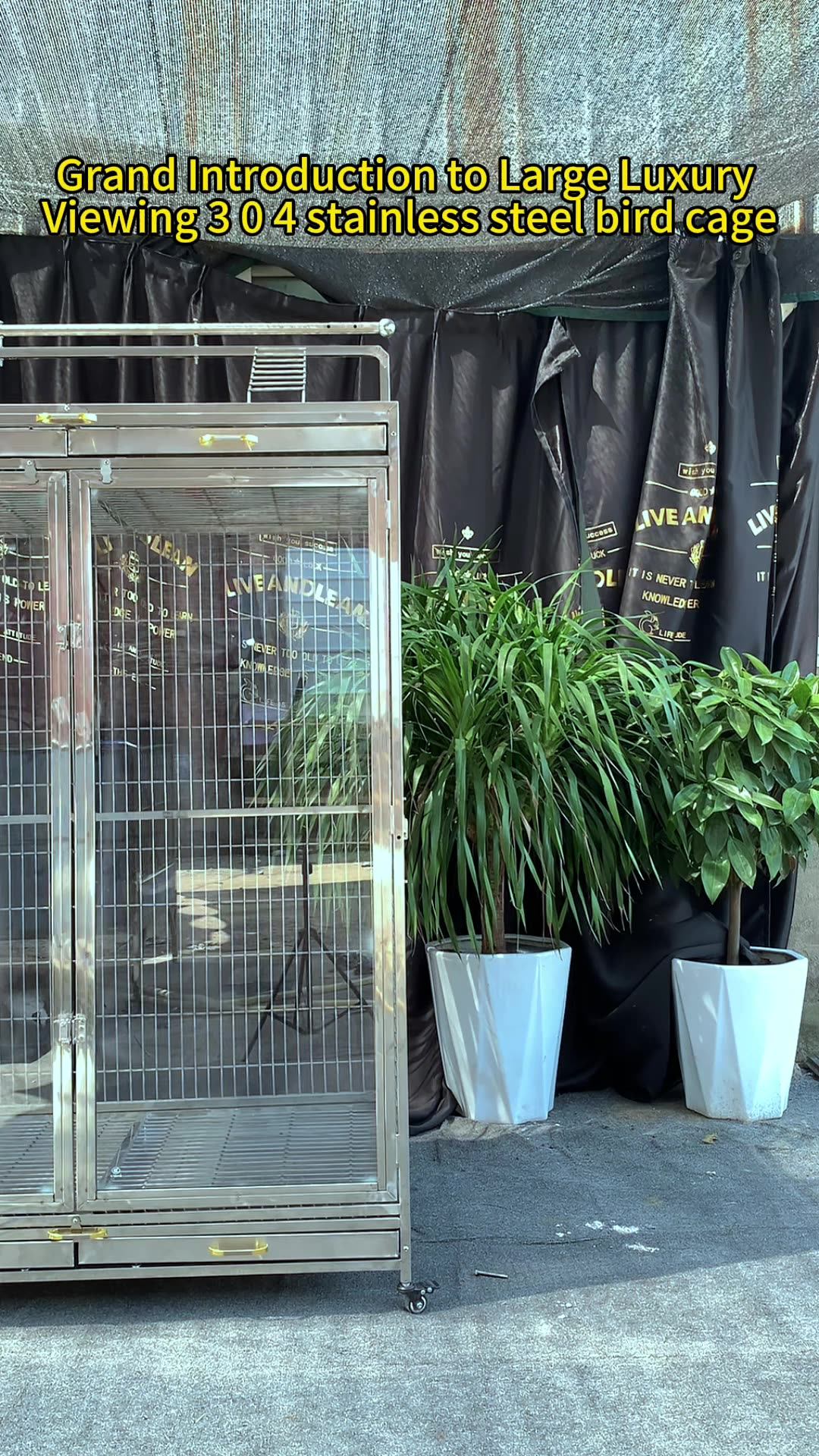 Wholesale 304 Stainless Steel Glass Doublesided Door Opening Extra