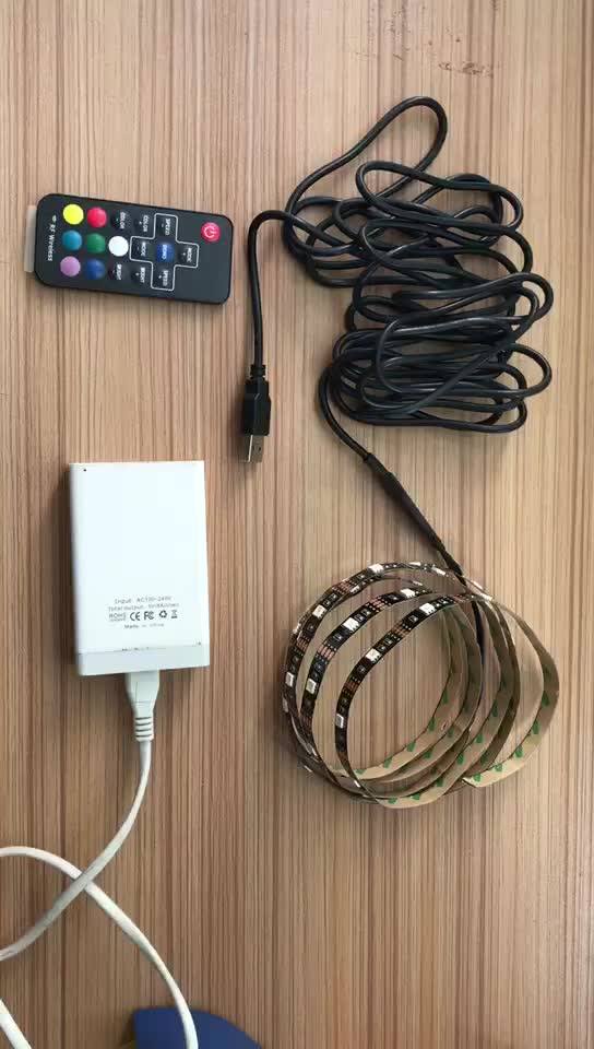 Rgb Strip Led Lights Full Kit For Pc Computer Case,Sata Power