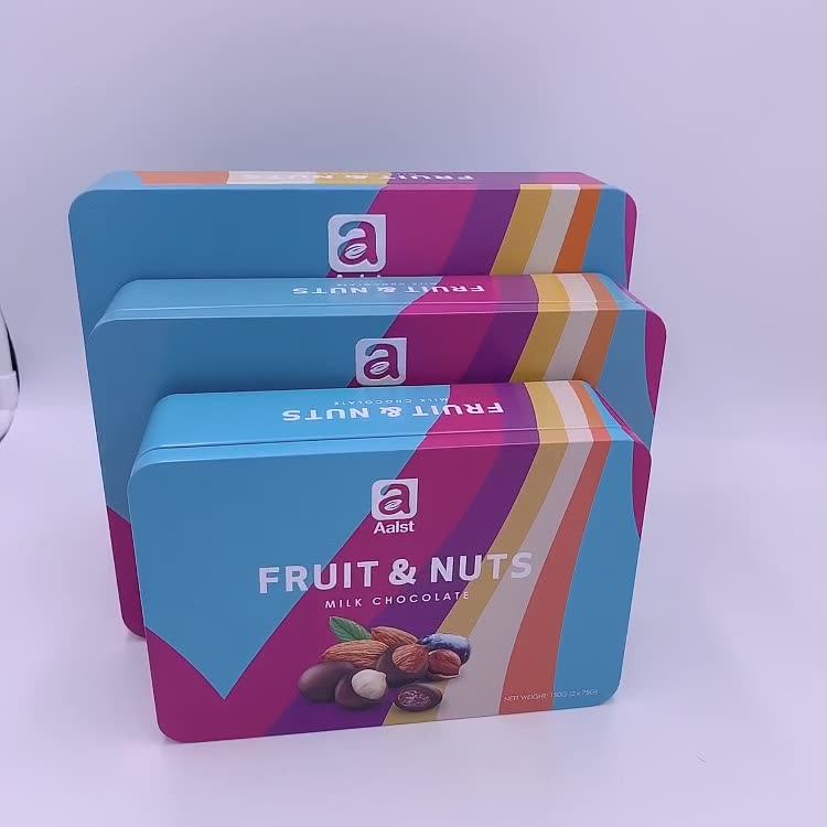 Food Grade Chocolate Tin Box Metal Rectangular Tin Can Buy Tin Can