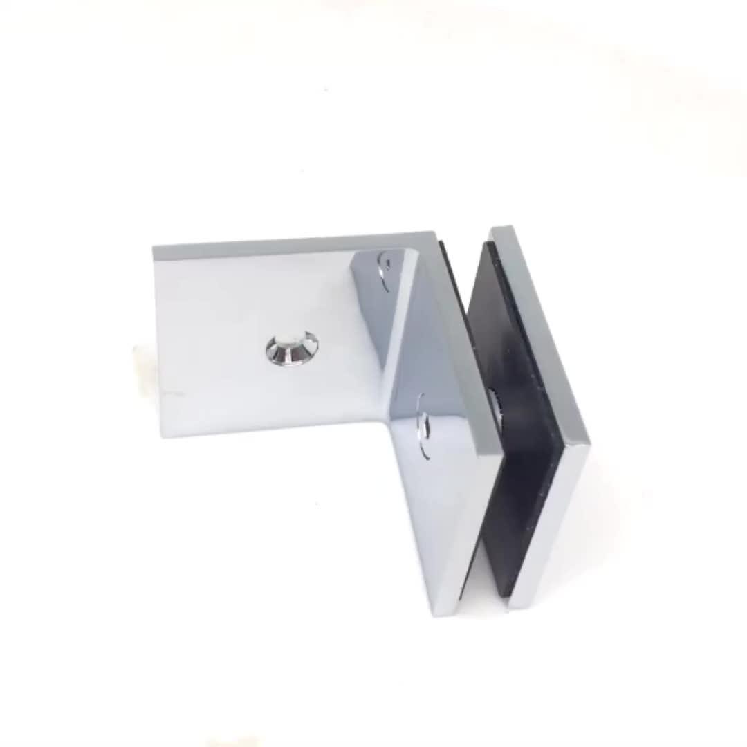 Brass Shower Door Accessories Wall Mount Glass Clamp Glass Brackets ...