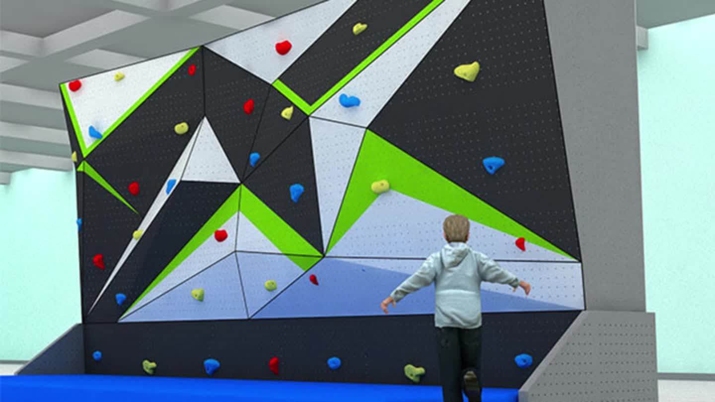 Factory Price Fiberglass Rock Climbing Wall Panels For Children