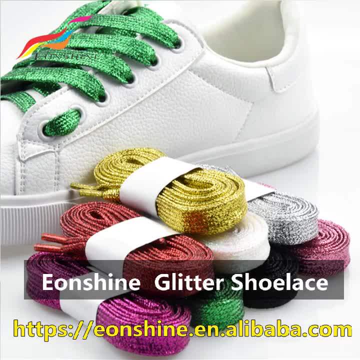 silver glitter shoelaces