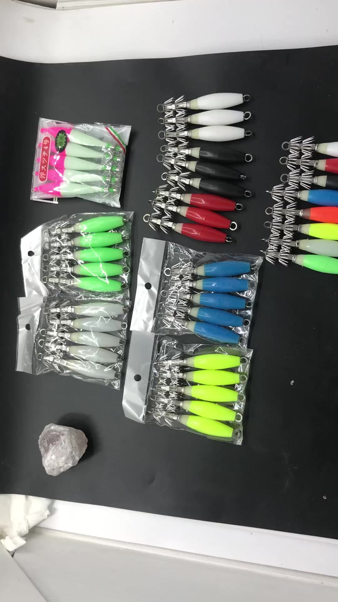 Heavy Duty Machine Jigging Commercial Squid Fishing Jig Hookshard Body