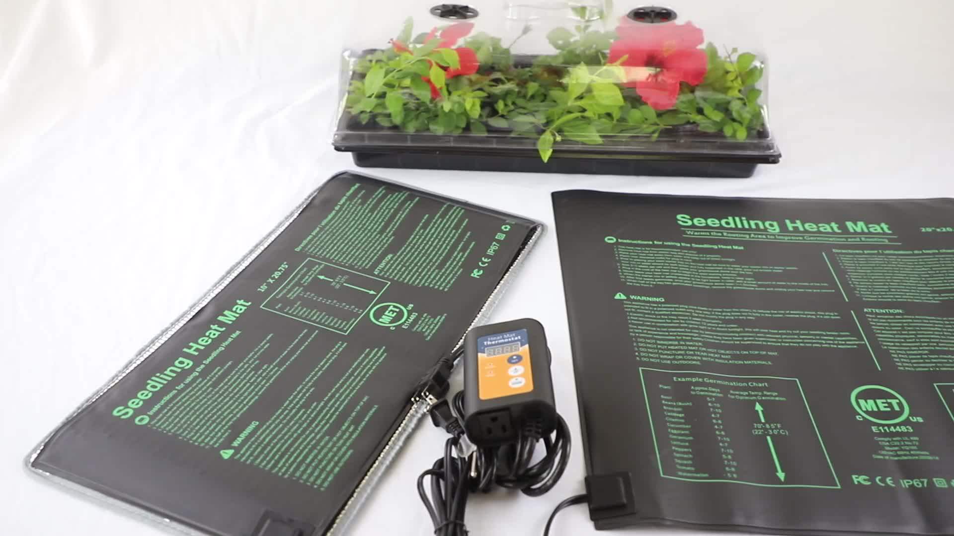 Etl/cetl Certified Waterproof Seedling Heat Mat 10x20.75 Inches Amazon