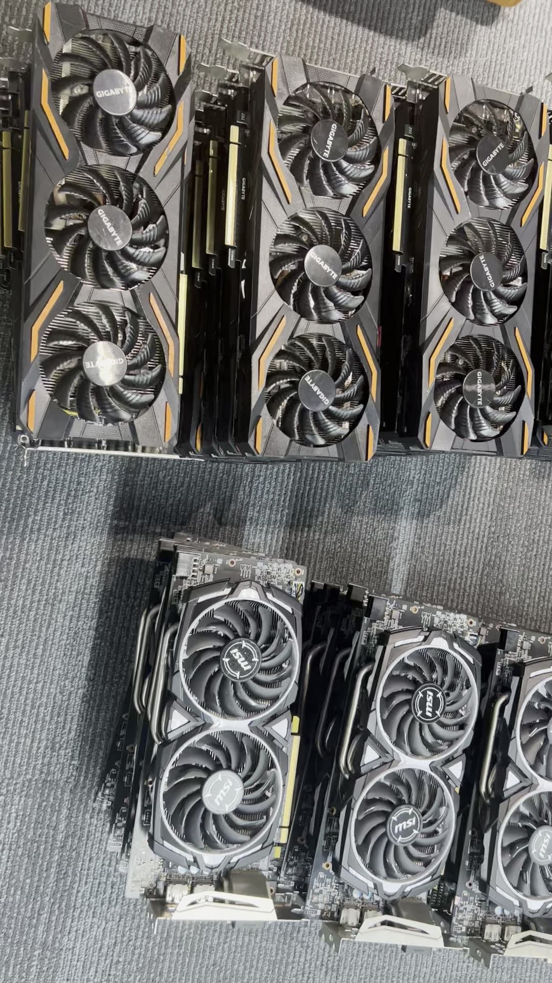 Factory Good Price Stock Used Gpu Gigabyte 3 Fans P104100 Graphics Card