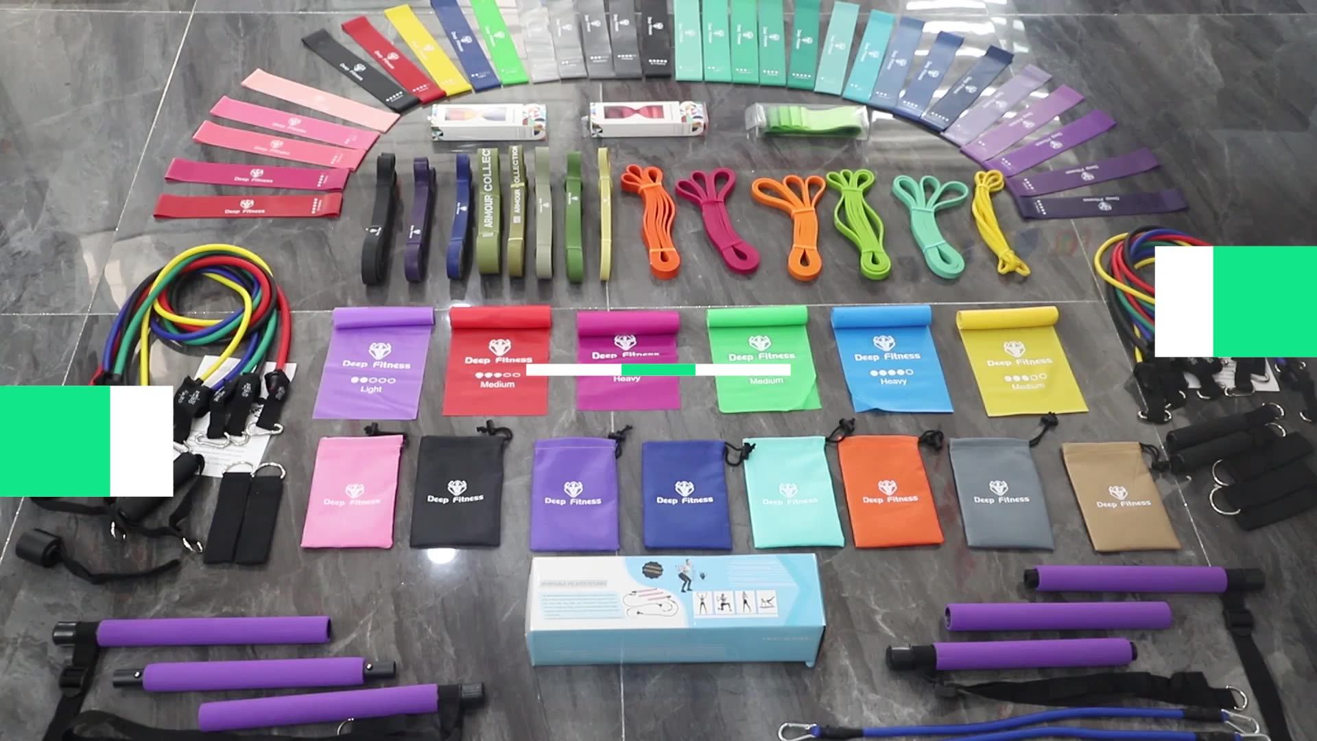 Custom Logo Exercise Fitness Bands Stretching Bands/ Workout Bands