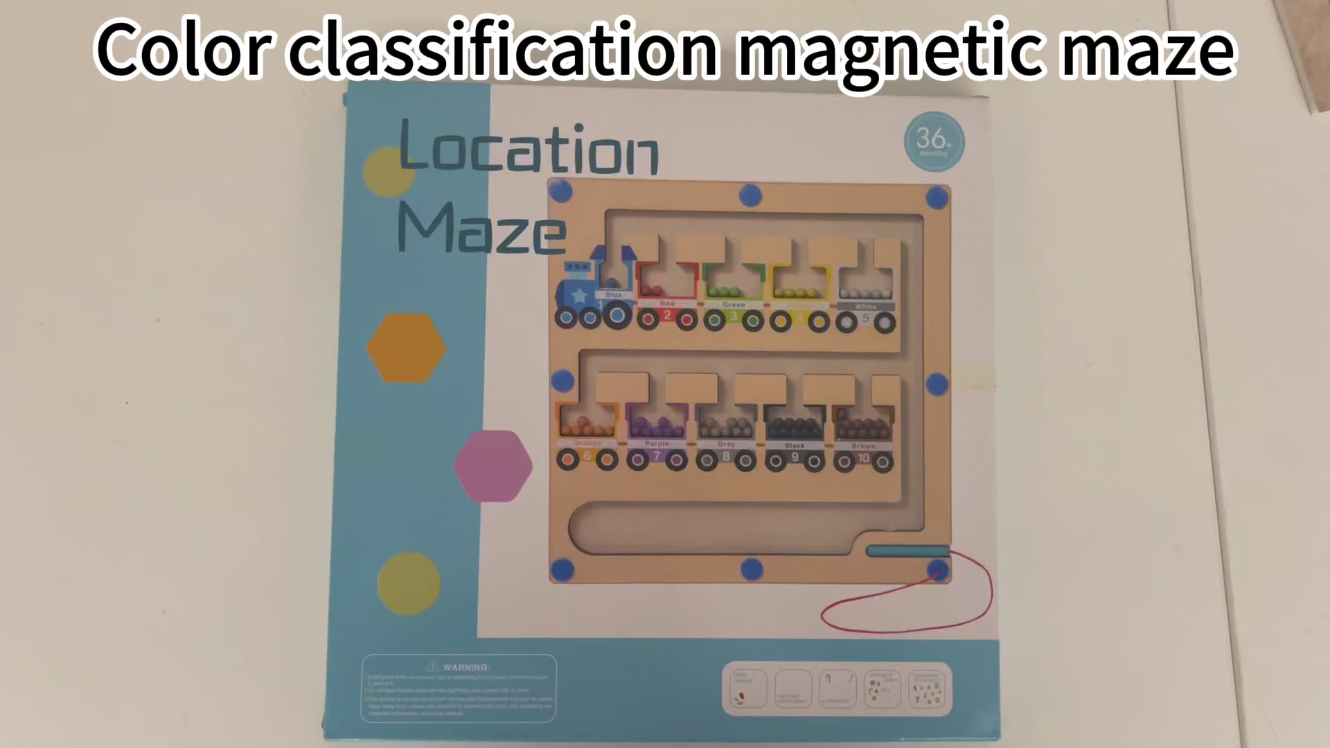 Magnetic Alphabet Maze, Montessori Toys, Alphabet Puzzle Toddler Toys 3-4, Magnetic Color And Letter Board - Preschool Learning