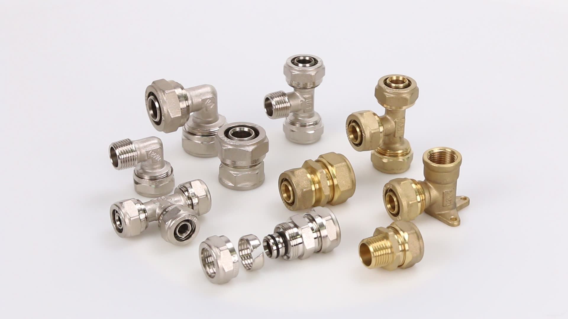 Plumbing Materials Compression Brass Fitting Male Elbow Multilayer Pipe