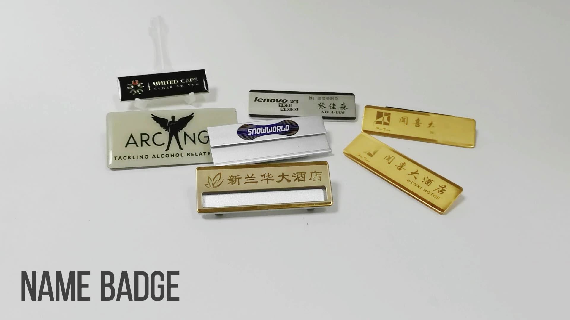 Personalized Uniform Laser Cut Aluminum Metal Nameplates Name Plate