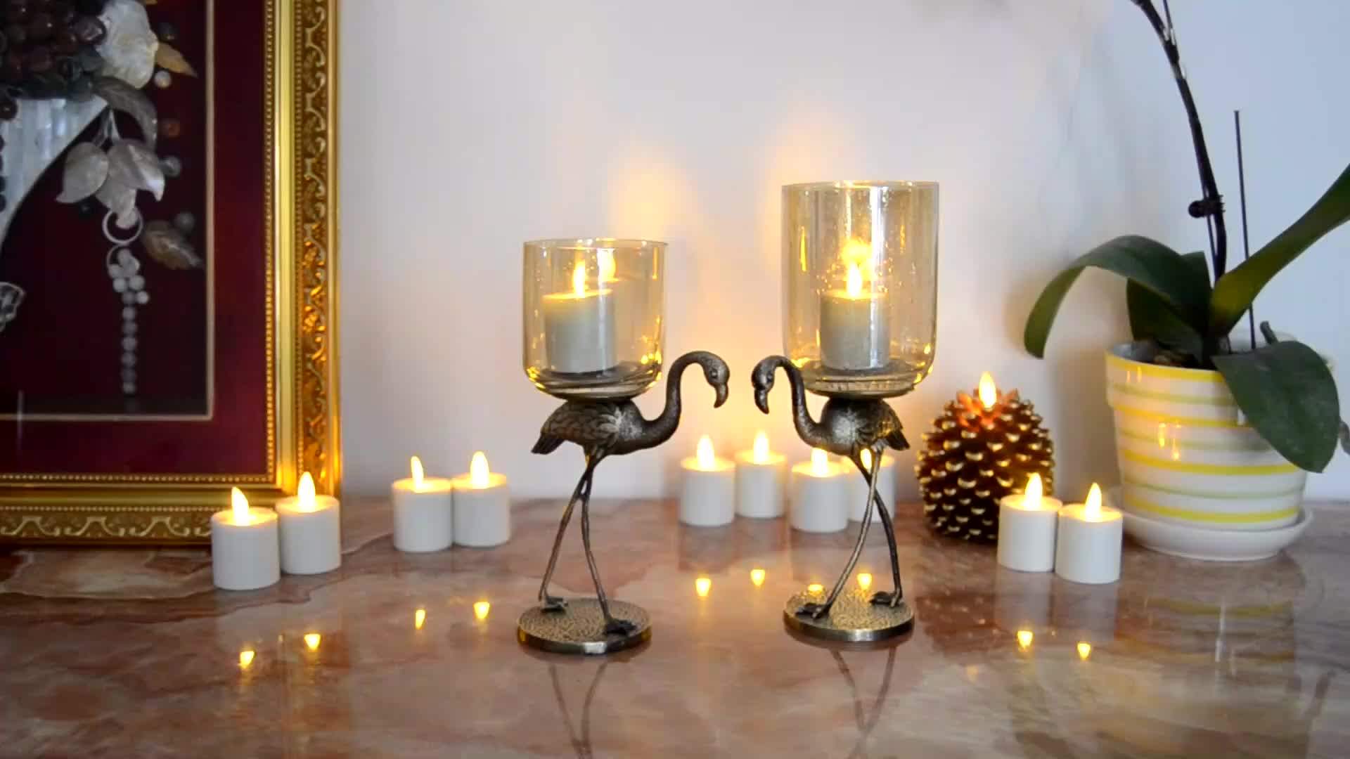 Environmental Rechargeable Moving Wick Flameless Led Tea Light Candles