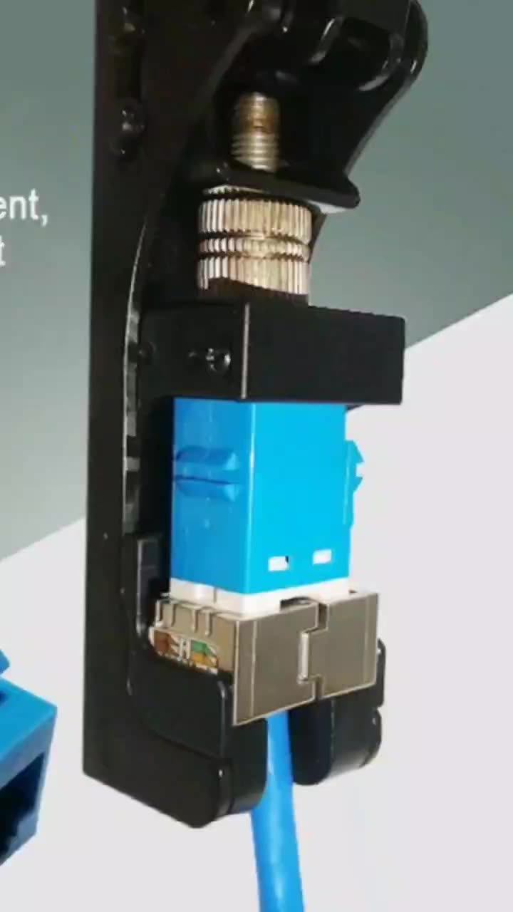 Network Cable Module Crimping Tool Rj45 Keystone Connectors Jacks Punch