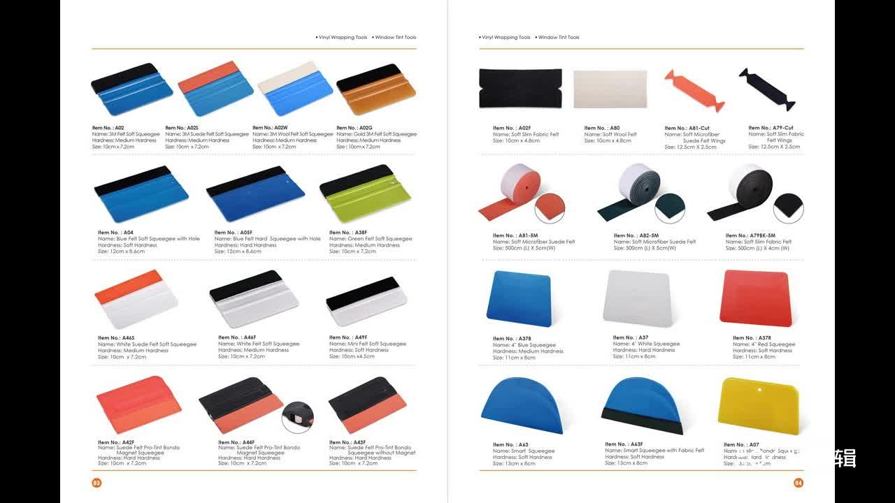 Reminder me Felt Scraper Squeegee Car Sticker Film Wrap Tools 2 Pcs Vinyl Magnet Microfiber