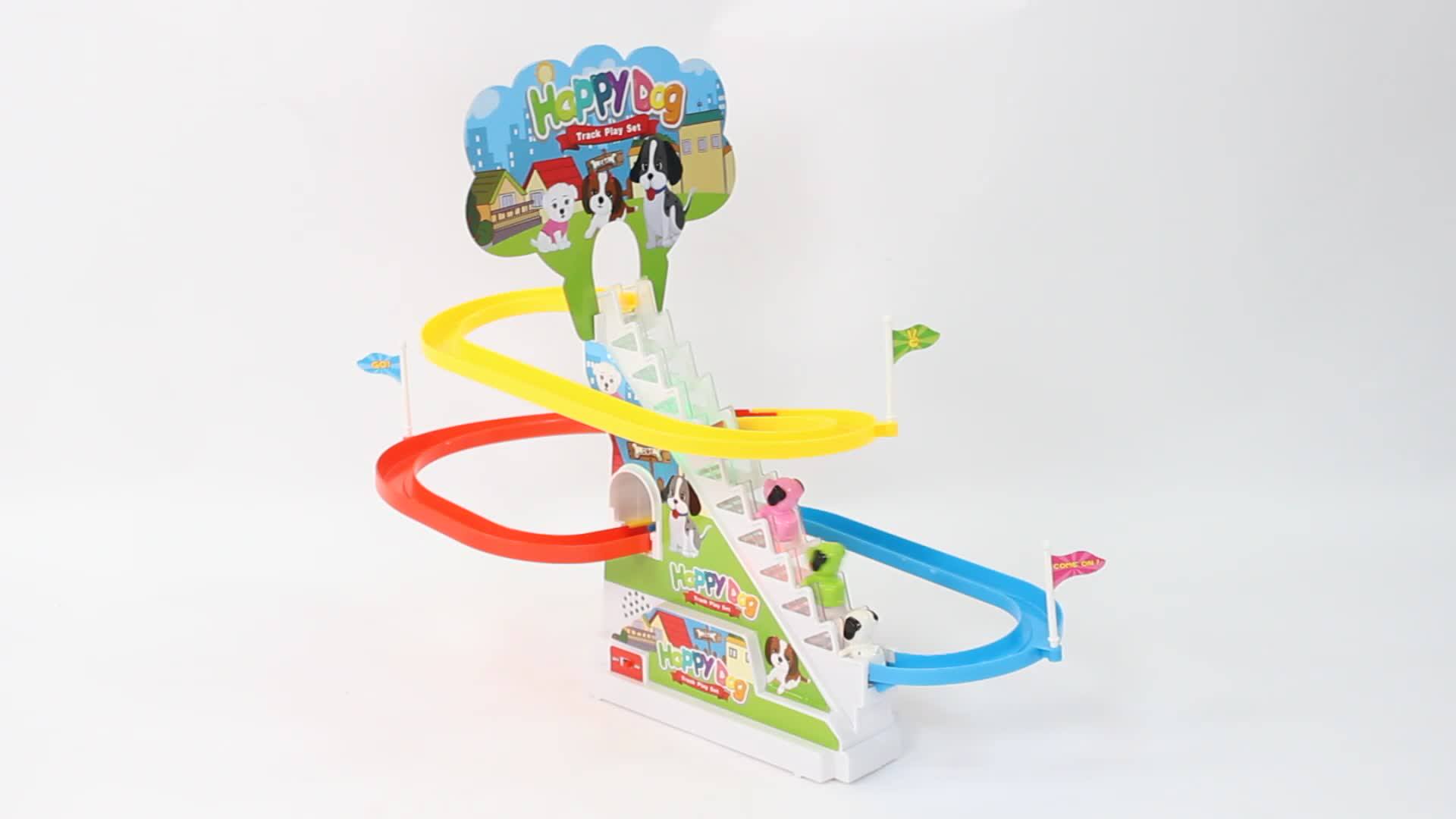 Zhorya New Nice Battery Operated Happy Dog Track Car Toys Buy Track