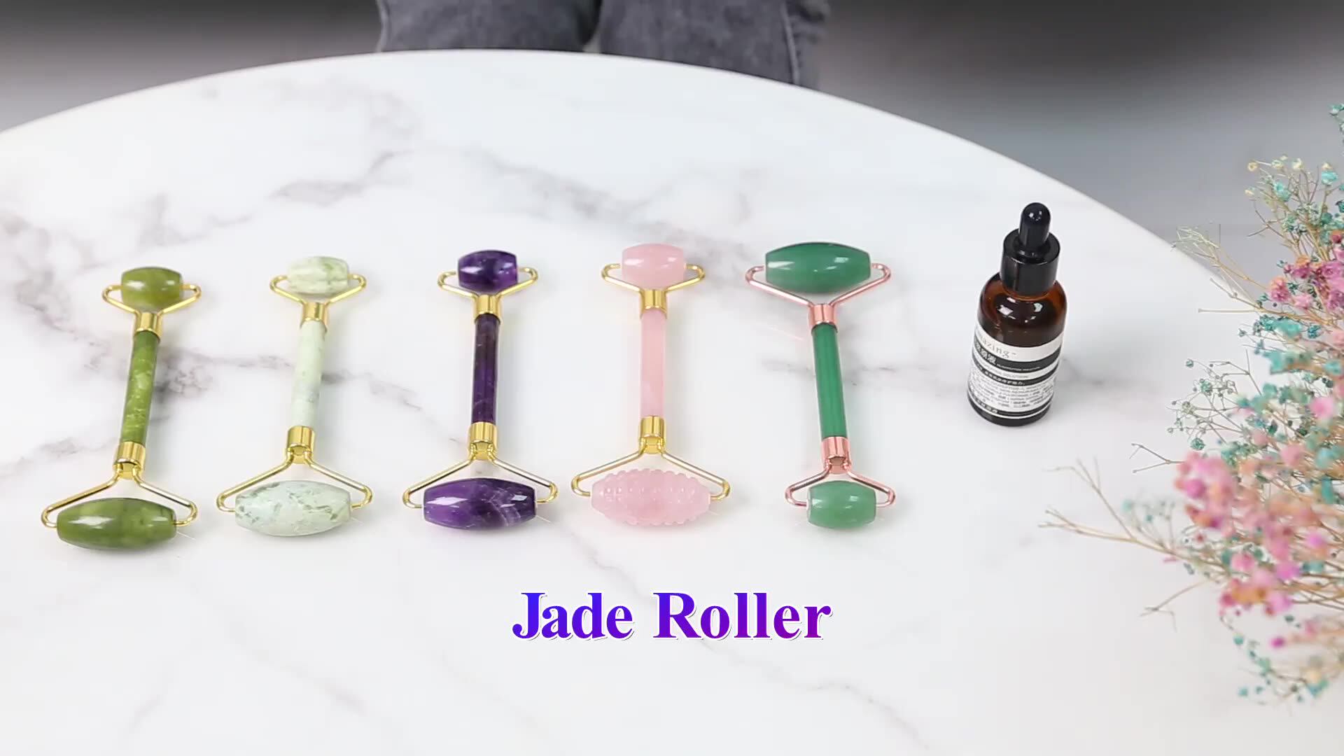 Original Factory Face Massage Roller Medical Equipments Green Massage