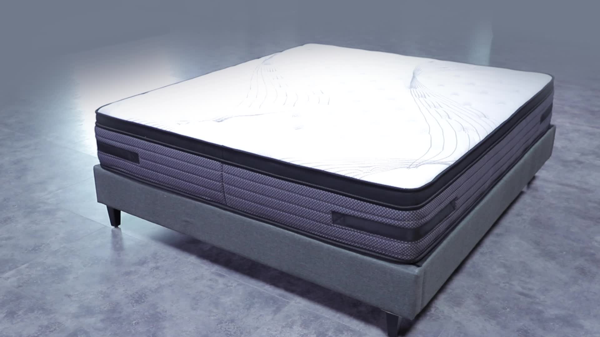 Sleepwell Roll Up Cool Gel Memory Foam Queen Size Pocket ...