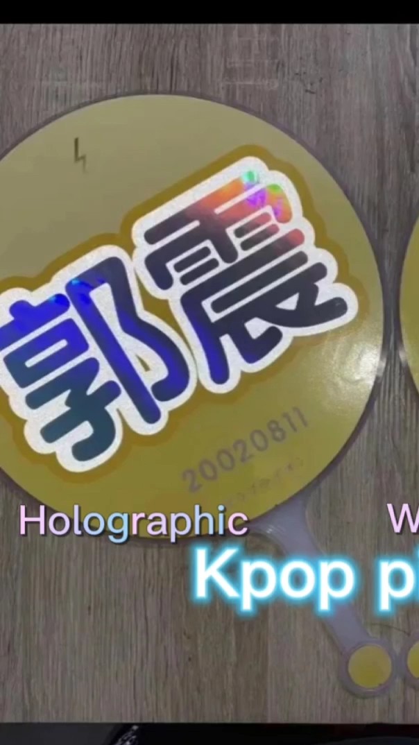 Custom Kpop Clear Picket Hand Fans Kpop Yourself Custom Photo Printed