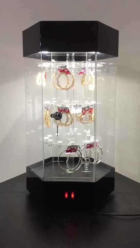 Customized Diy Design Acrylic Display Showcase Rotating Acrylic Display