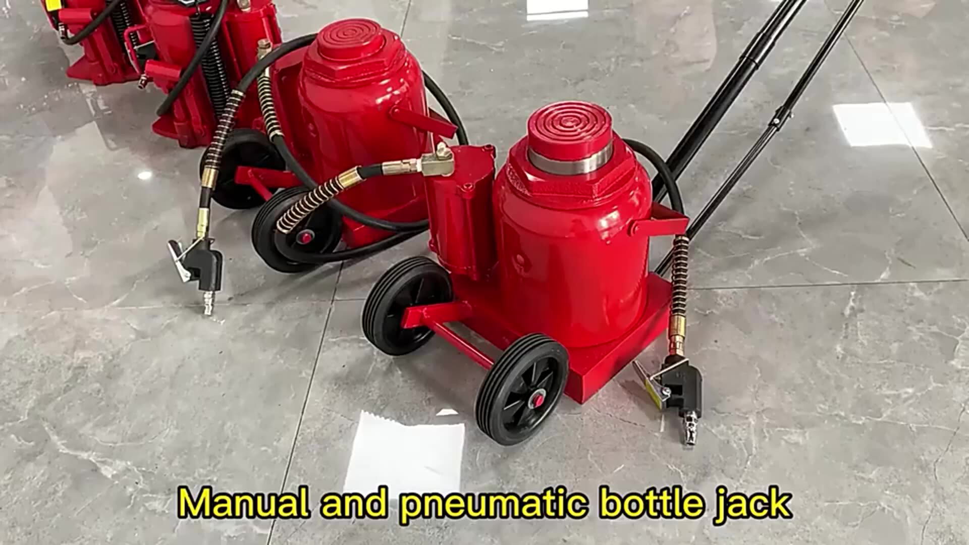 20 Ton Air Hydraulic Bottle Jack With Air Pump For Heavy Duty Auto