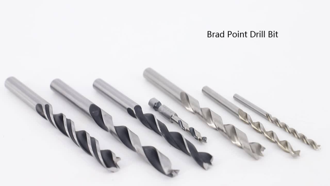 Carbon Sds Plus Shank Extra Long Rolled Wood Brad Point Drill Bit For