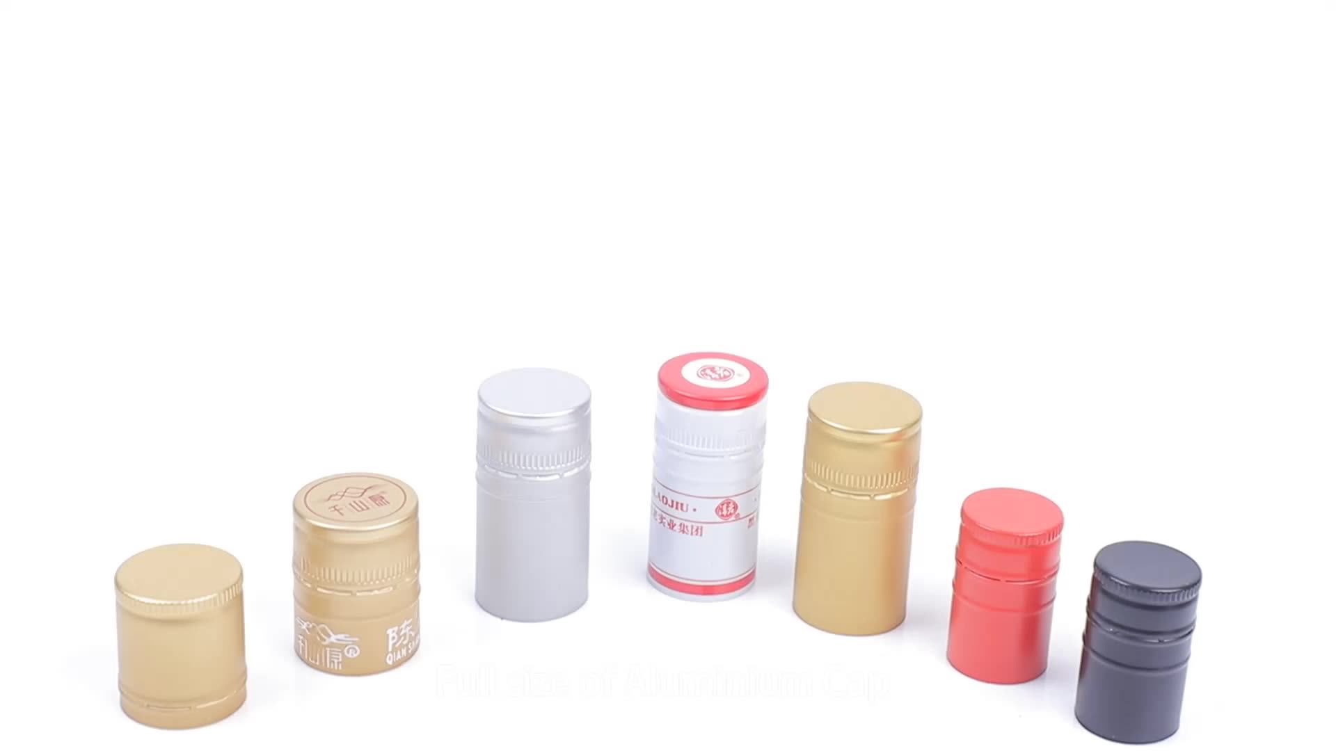 30*60mm Wine Screw Cap Aluminium Ropp Lids Bottle Caps Closures For Wine Bottle Whisky Bottle