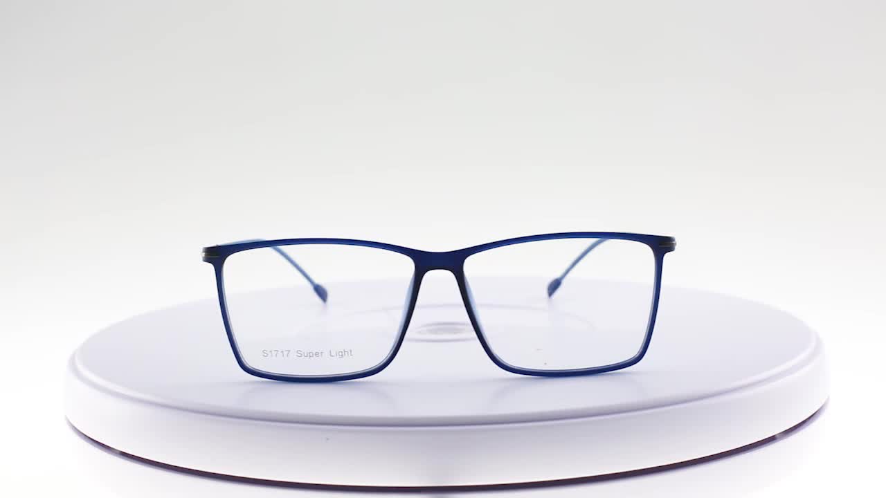 China Wenzhou Supplier Modern Design Optical Eyewear Square Spectacle Frame Men's Fashion Tr