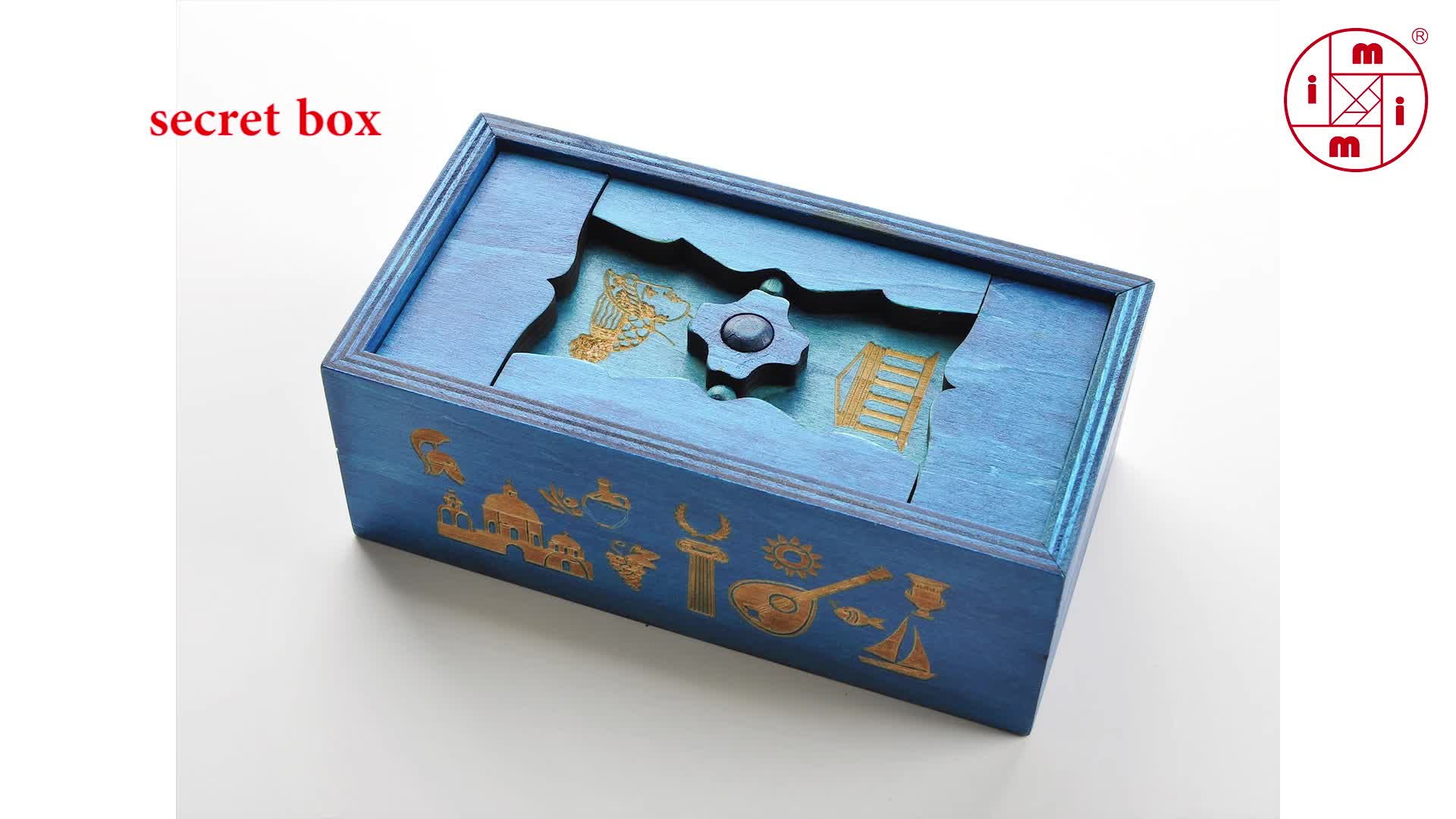 Wooden Brain Teaser Secret ouverture Puzzle Box Magic mystérieuse boîte boîte cadeau K3I1 